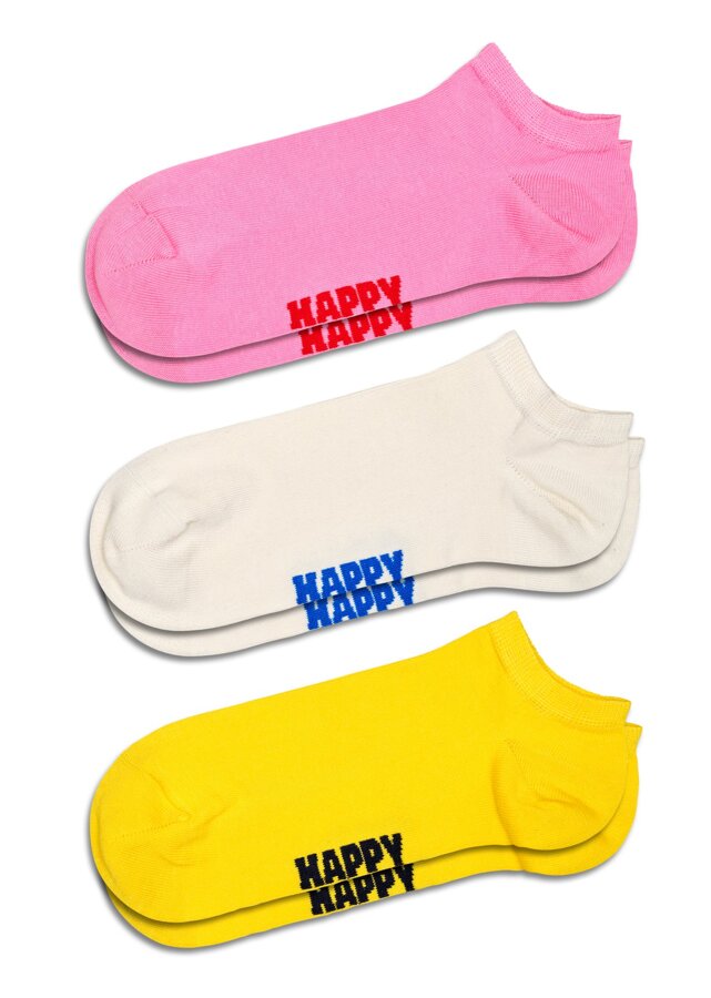 Happy Socks - 3-Pack Solid YWP Low Socks