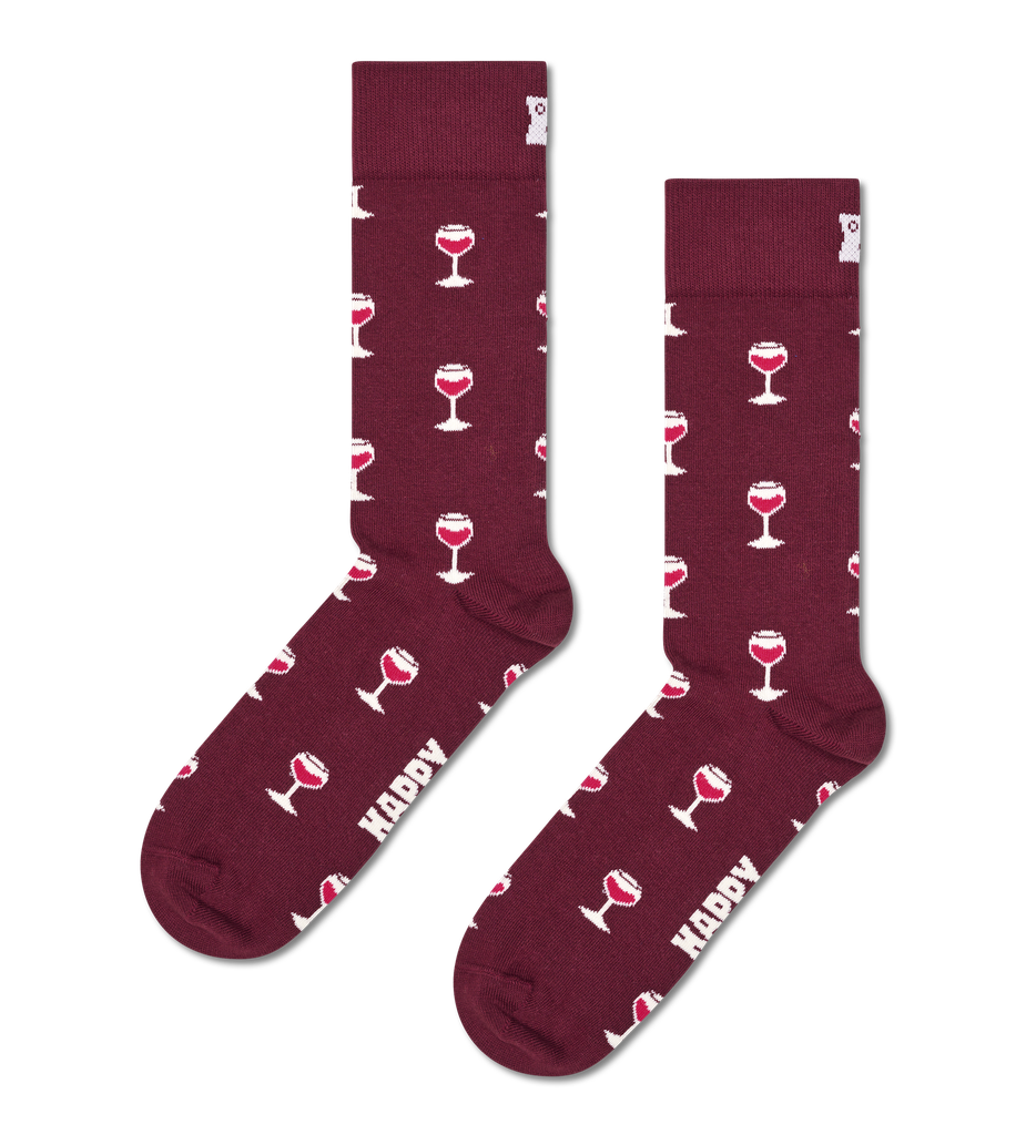 Happy Socks - Glass Of Wine Sock